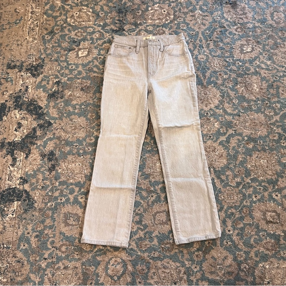 Madewell Light Gray Slim Demi Boot Size 25